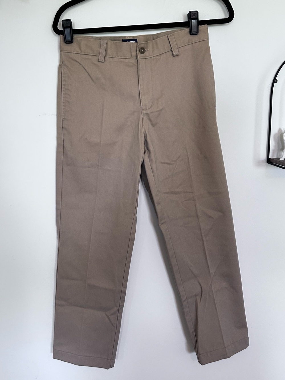 NWT Lands End Kids Husky Khaki Uniform Pants Size 10H